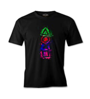 Play Buttons - Dust Siyah Erkek Tshirt
