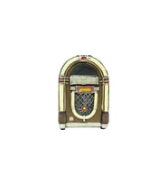 Jukebox Müzik Otomatı Müzik Kutusu Siyah Polyester Dekoratif Hediyelik