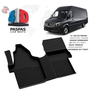 Mercedes Sprinter W906 4D Araca Özel Havuzlu Kauçuk Paspas 2006 Üzeri Ön Çift Koltuk (Karışık)