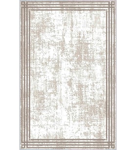 Eliana Home Baskılı, Yıkanabilir Kaymaz Taban Salon Halısı LNA0436 100x150 cm (Krem)
