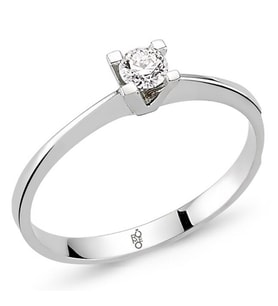 Romeo Pırlanta 0.20 Ct Tektaş Yüzük RM20027 (Çok Renkli)