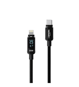 Type-C to Lightning iPhone Şarj Kablosu  30W PD Hızlı Şarj, 1.2m, LED, Örgü, 480Mbps (X6426)