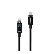 Type-C to Lightning iPhone Şarj Kablosu  30W PD Hızlı Şarj, 1.2m, LED, Örgü, 480Mbps (X6426)