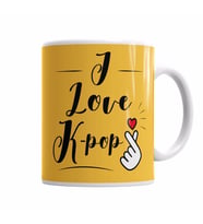 I Love Kpop Kupa Bardak Porselen