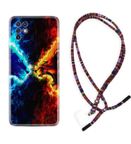 INFINIX Note 11 Pro Note 10 Hot 9 Play Kılıf Boyun Asklı Rasta Silikon Red Blue Leon 1714