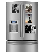Atatürk Resimli Buzdolabı Süsü Magnet 4 Adet 19,5 x 14,5