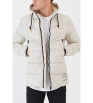 Erkek Kapüşonlu Şişme Mont 21K-8200182 Krem