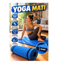 10 mm EVA Yoga ve Fitness Matı – Çift Taraflı Kaymaz Yüzeyli Egzersiz Minderi