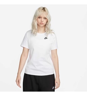 Nike W NSW CLUB SS TEE Beyaz Kadın T-Shirt DX7902-100