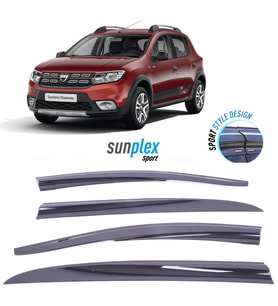 DACİA SANDERO STEPWAY 2008-2020 Uyumlu Cam Rüzgarlığı 4 Parça