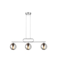 Lioren Camlı Yemek Masası Avize RA-AVZ- 5647-29-81 (Krom)