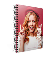 GIPTA PEOPLE SPİRALLİ SERT KAPAK 17x24 120YP.KARELİ DEFTER
