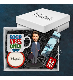 Motto Gift Erkeklere Özel Tasarım Karikatür Biblolu Hediye Kutusu 113003