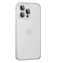 Joko Apple iPhone 15 Pro Max Metal Bumper Mat Kapak - Gümüş