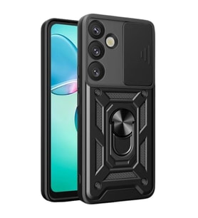 Samsung Galaxy A17 5g Pars Lens Yüzüklü Silikon - Siyah