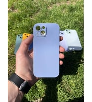 İphone 15 Uyumlu Parlak Premium Renkli Cam Telefon Kılıfı