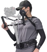 Çift Saplı Gimbal Destek Sistemi DJI RS2, RSC2, RS3 veya RS3 Pro için Gimbal Destek Yeleği ve Çift Saplı Braket GSS-T04-DHB2