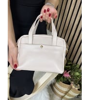 Günlük Kadın El Ve Omuz Çantası Dört Gözlü Çapraz Ayarlanabilir Askılı  4003 (Bej)