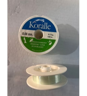 KORALLE 0.08 MM 100 METRE MONOFİLAMENT MİSİNA