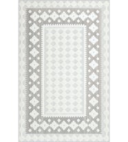 Eliana Home Baskılı, Yıkanabilir Kaymaz Taban Salon Halısı LNA0754 100x150 cm (Gri)