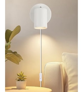 RİOLİGHT MODERN1 BEYAZ1 HAREKETLİ1 BAŞLIK1 GÜN IŞIĞI FİŞLİ,KABLOLU,ANAHTARLI METAL SPOT(AMPÜL DAHİL)
