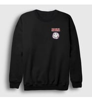 Presmono Unisex Siyah Face Nirvana Sweatshirt 291777tt