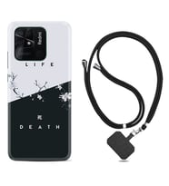 Xiaomi Redmi Note 7 8 9 Pro 10 2022 10 Pro 10S Kılıf Boyun Askılı Silikon Life and Death 1339