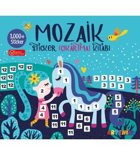 Mozaik Çıkartma Kitabı - Turkuaz