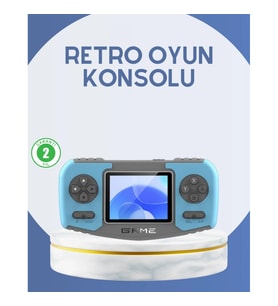Mey İthalat® Çocuklara Özel Retro Oyun Konsolu Portatif Eğlence Cihazı