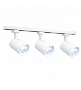 Modern 3’lü LED Ray Spot Aydınlatma Seti 30W Beyaz Monofaze Ray Sistem Ayarlanabilir Tavan Spotu 6400K Beyaz
