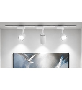 Modern 3’lü LED Ray Spot Aydınlatma Seti 30W Beyaz Monofaze Ray Sistem Ayarlanabilir Tavan Spotu 6400K Beyaz
