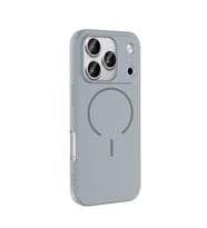 iPhone 17 Pro Max Kılıf M-safe Şarj Özellikli Meta Kılıf (Gri)