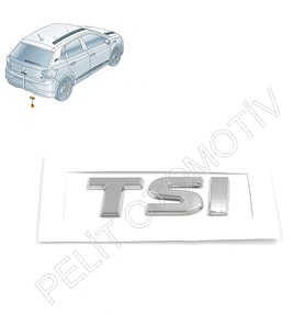 Polo  Bagaj Kapak TSI Krom Yazı 5TA853675F