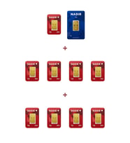 Nadir Gold 24 Ayar 19 Gram Külçe Altın (1 Adet 10 Gram Külçe Altın + 9 Adet 1 Gram Külçe Altın )