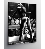 Kanvas Tablo Fitness Gym Temalı