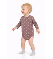 Civil Baby Mini Pati Empirme 1-18 Ay Çıtçıtlı Badi - Kahve