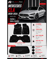 MERCEDES CLA 2020-2026 Araca Özel 3D Paspas + 3D Bagaj Havuzu