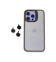 iPhone 15 Pro Max Kılıf Roblox Lens Standlı Kapak - Titan Gri