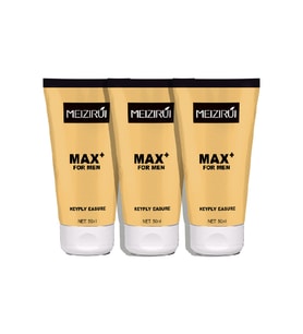 Meizirui Max 3 Adet Erkekler İçin XXXLFastEffect ED Kremi - Doğal Yağlı (MAX Plus) Erkek Masaj Kremi