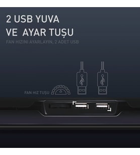 GAMEBOOSTER 15.6" GB-NS04 Wind Fan Hız Ayarlı, Yükseklik Kademeli, Mavi LED Aydınlatmalı, 2x USB Hub Portlu Notebook Soğutucu