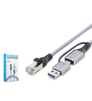 Usb 3.0 & Type-C Gigabit Ethernet Adaptör - Gri HDX7876