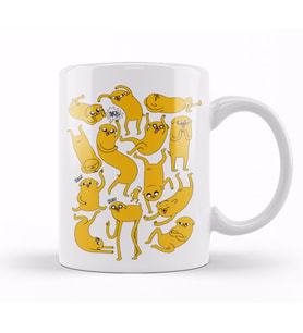Jake Jake Jake  Adventure  Time Kupa Bardak Porselen