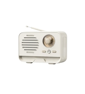 Çeşithane MINI-1 Nostaljik Radyo Bluetooth Hoparlör USB FM Destekli-Beyaz