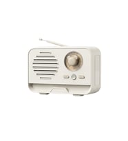 Çeşithane MINI-1 Nostaljik Radyo Bluetooth Hoparlör USB FM Destekli-Beyaz