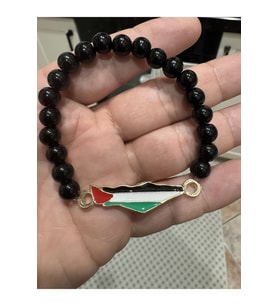 Filistin Haritası ( Kudüs Palestine ) Metal Bileklik Her Bileğe Göre Ayarlanabilir (Karışık)