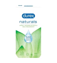 Durex Naturals Doğal Kayganlaştırıcılı İnce Prezervatif 10'lu