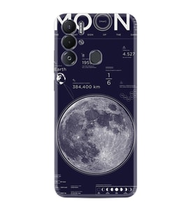 Tecno Pova Neo Kılıf Resimli Desenli Baskılı Silikon Moon info 1424