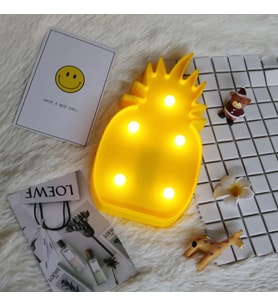 Led Işıklı Ananas Gece Lambası Dekoratif Led Aydınlatma