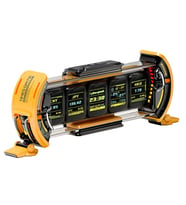 Divoom Times Gate 5 Ekranlı Rgb Işıklı Akıllı Dijital Saat, Dekor Resim Çerçevesi, Sarı