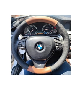 Bmw F10 5-7 Serisi Araca Özel Deri Direksiyon Kılıfı